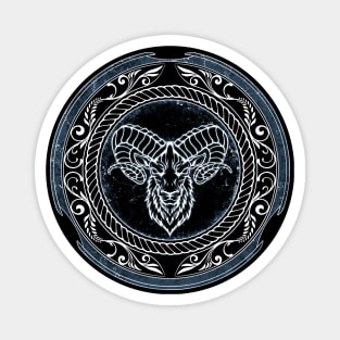 Viking Celtic Ram Aries Zodiac Magnet